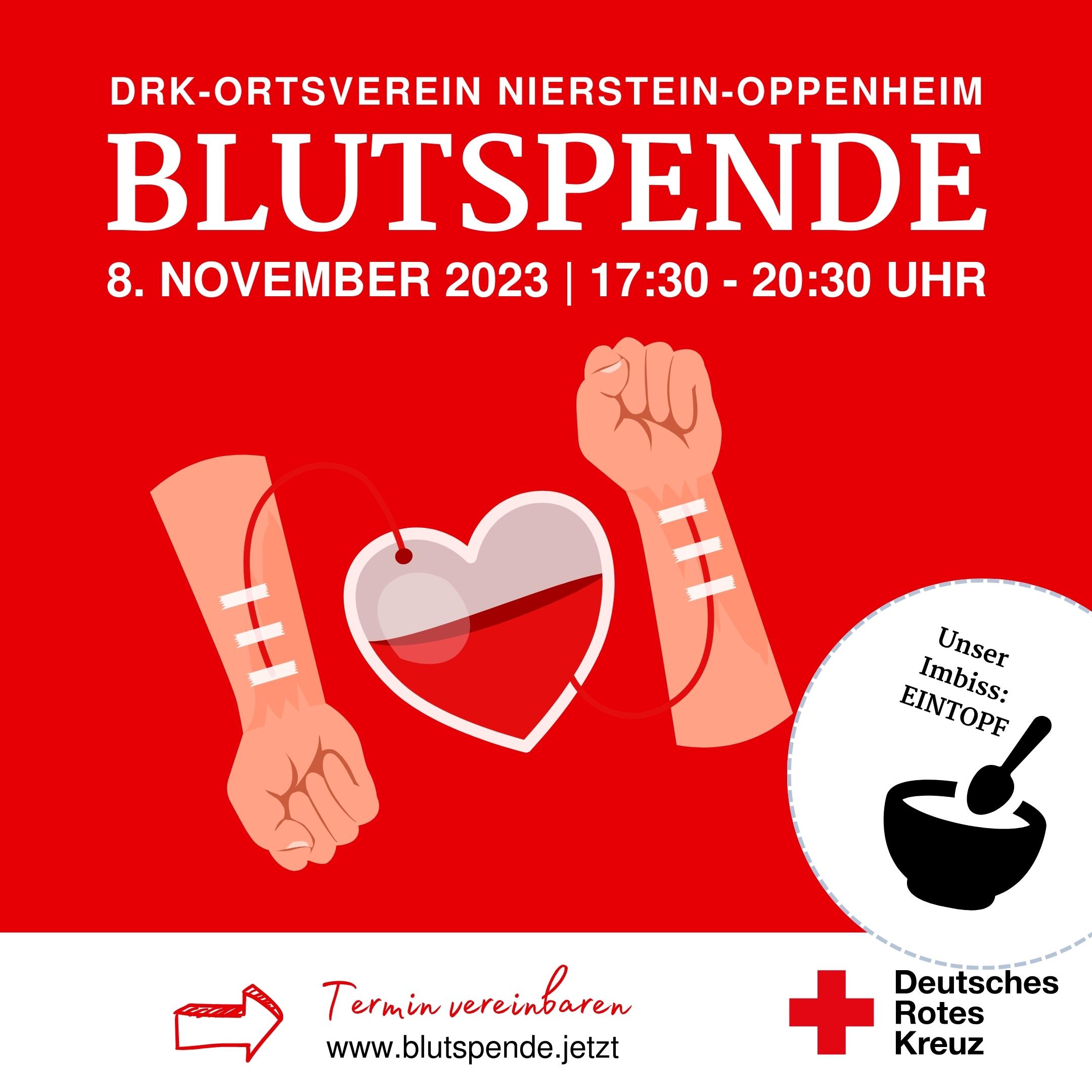 8.11.23 - Blutspende beim DRK Nierstein-Oppenheim